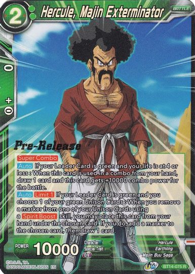 Hercule, Majin Exterminator (BT14-075) [Cross Spirits Prerelease Promos] | Cracking-Singles