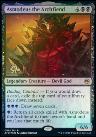 Asmodeus the Archfiend [Dungeons & Dragons: Adventures in the Forgotten Realms Prerelease Promos] | Cracking-Singles