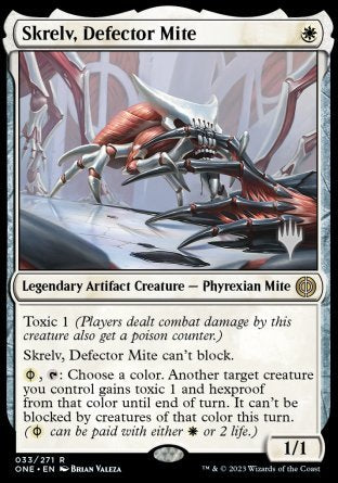 Skrelv, Defector Mite (Promo Pack) [Phyrexia: All Will Be One Promos] | Cracking-Singles