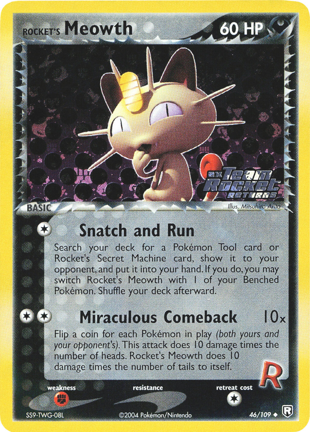 Rocket's Meowth (46/109) (Stamped) [EX: Team Rocket Returns] | Cracking-Singles