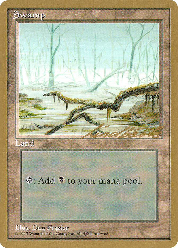 Swamp (ll372) (Leon Lindback) [Pro Tour Collector Set] | Cracking-Singles