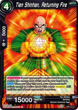 Tien Shinhan, Returning Fire [BT6-111] | Cracking-Singles