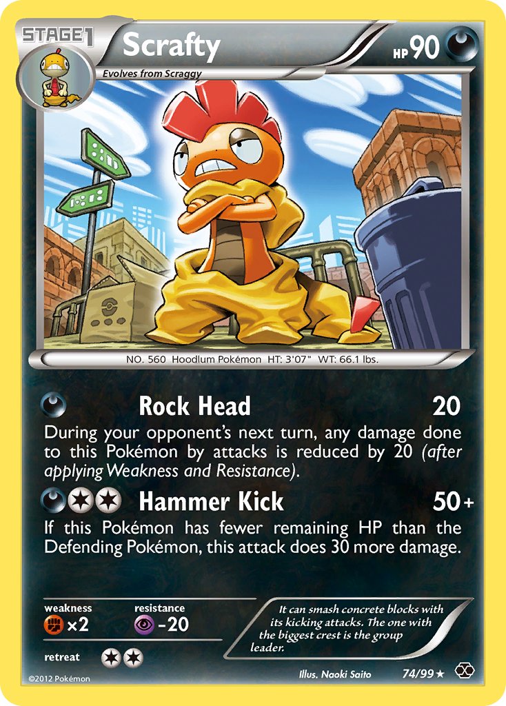 Scrafty (74/99) (Theme Deck Exclusive) [Black & White: Next Destinies] | Cracking-Singles