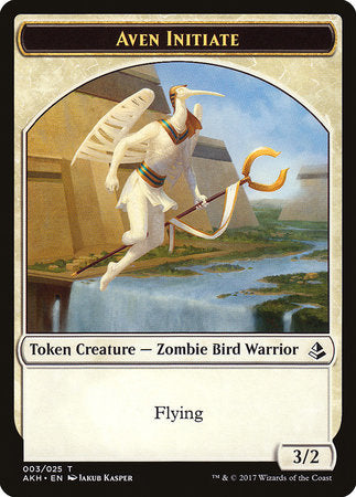 Aven Initiate Token [Amonkhet Tokens] | Cracking-Singles