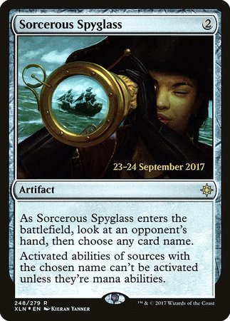 Sorcerous Spyglass [Ixalan Promos] | Cracking-Singles