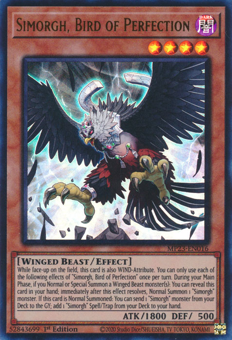 Simorgh, Bird of Perfection [MP23-EN016] Ultra Rare | Cracking-Singles