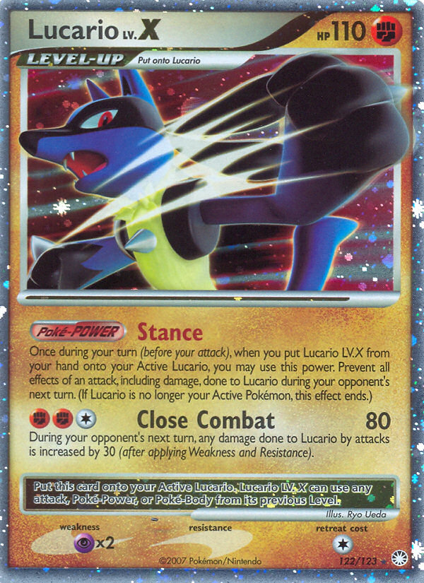 Lucario LV.X (122/123) [Diamond & Pearl: Mysterious Treasures] | Cracking-Singles