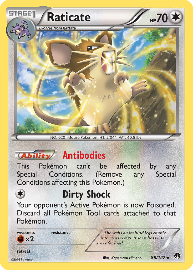 Raticate (88/122) [XY: BREAKpoint] | Cracking-Singles