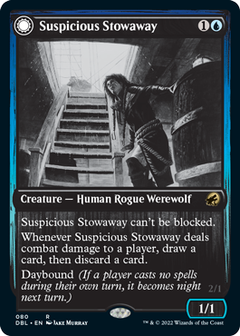 Suspicious Stowaway // Seafaring Werewolf [Innistrad: Double Feature] | Cracking-Singles