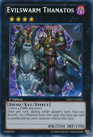 Evilswarm Thanatos [HA07-EN063] Secret Rare | Cracking-Singles