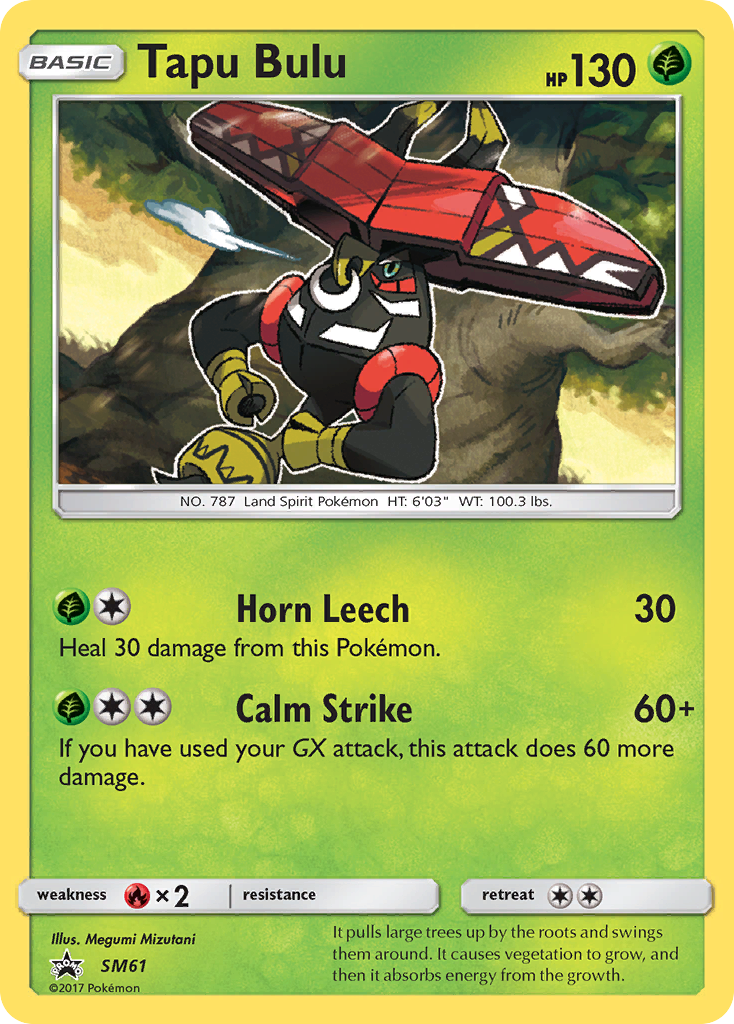 Tapu Bulu (SM61) [Sun & Moon: Black Star Promos] | Cracking-Singles