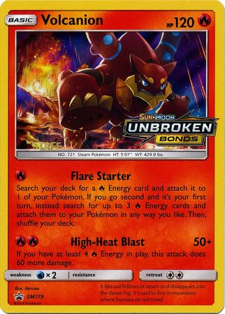 Volcanion (SM179) (Staff Prerelease Promo) [Sun & Moon: Black Star Promos] | Cracking-Singles