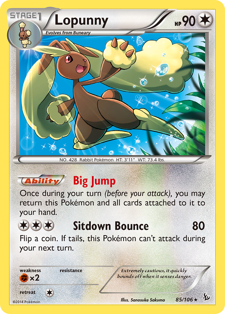 Lopunny (85/106) [XY: Flashfire] | Cracking-Singles