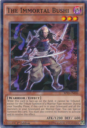 The Immortal Bushi [BP03-EN036] Shatterfoil Rare | Cracking-Singles