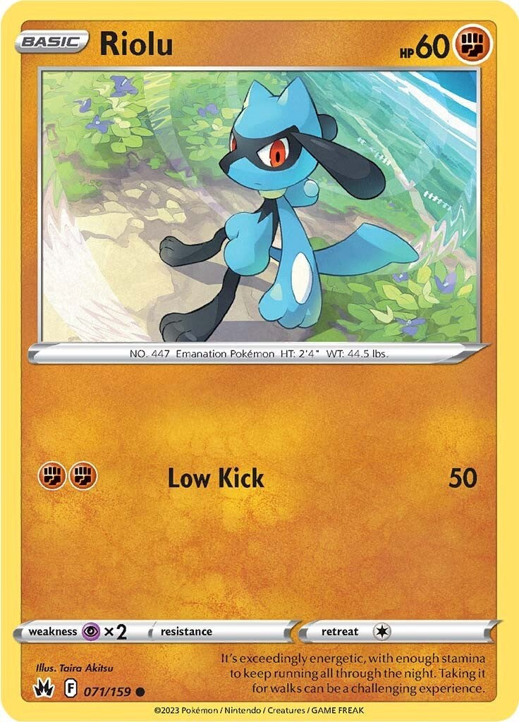 Riolu (071/159) [Sword & Shield: Crown Zenith] | Cracking-Singles