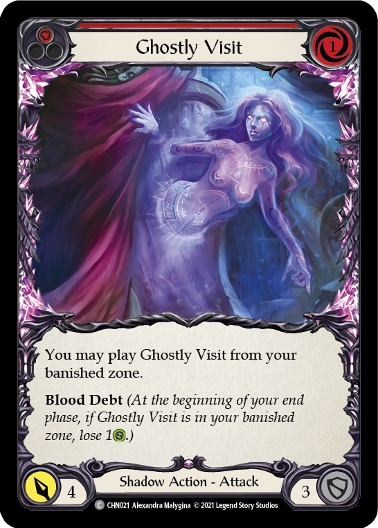 Ghostly Visit (Red) [CHN021] (Monarch Chane Blitz Deck) | Cracking-Singles