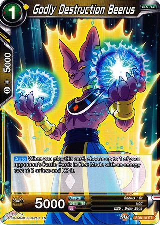 Godly Destruction Beerus (Starter Deck - Rising Broly) [SD8-10] | Cracking-Singles