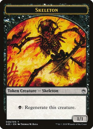 Skeleton Token (008) [Masters 25 Tokens] | Cracking-Singles