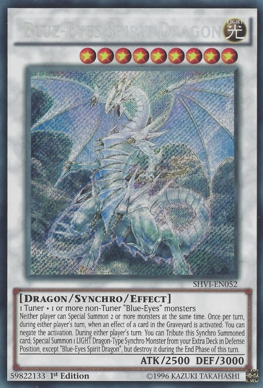 Blue-Eyes Spirit Dragon [SHVI-EN052] Secret Rare | Cracking-Singles