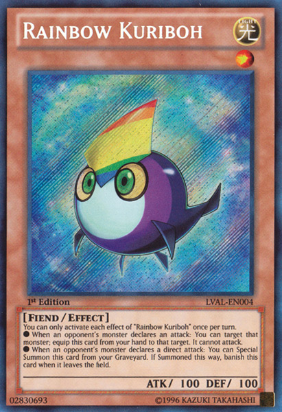 Rainbow Kuriboh [LVAL-EN004] Secret Rare | Cracking-Singles