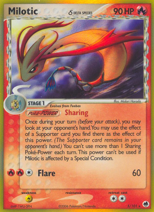 Milotic (5/101) (Delta Species) [EX: Dragon Frontiers] | Cracking-Singles