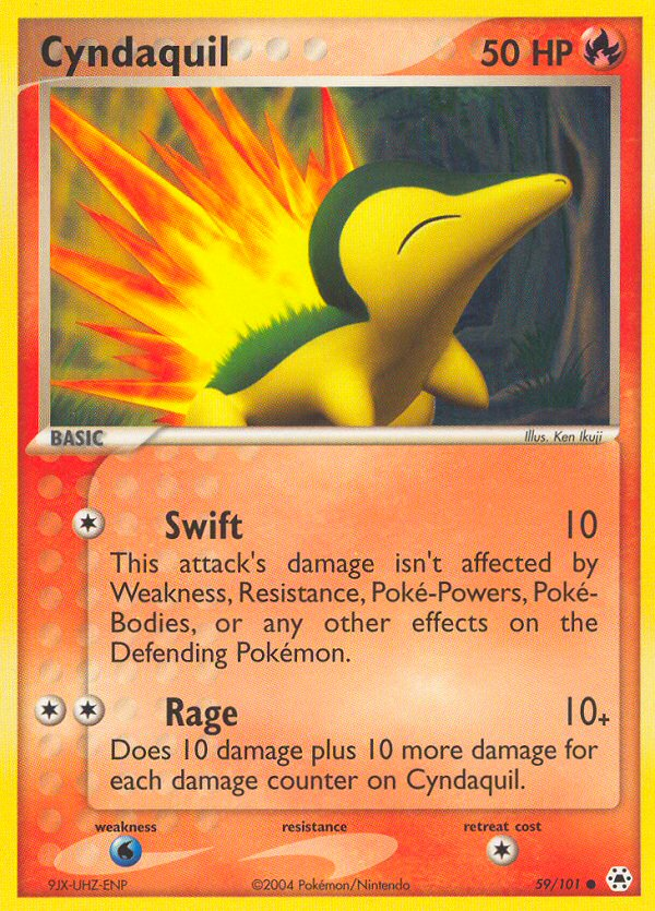 Cyndaquil (59/101) [EX: Hidden Legends] | Cracking-Singles