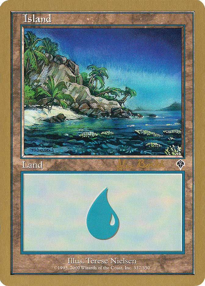 Island (ab337) (Alex Borteh) [World Championship Decks 2001] | Cracking-Singles