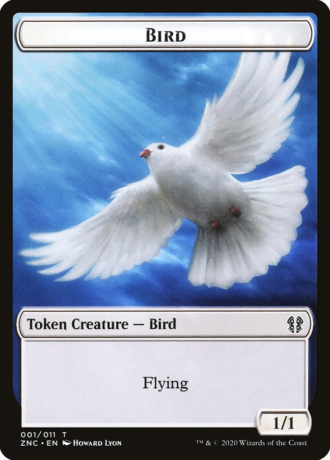 Bird // Kor Ally Double-sided Token [Zendikar Rising Commander Tokens] | Cracking-Singles