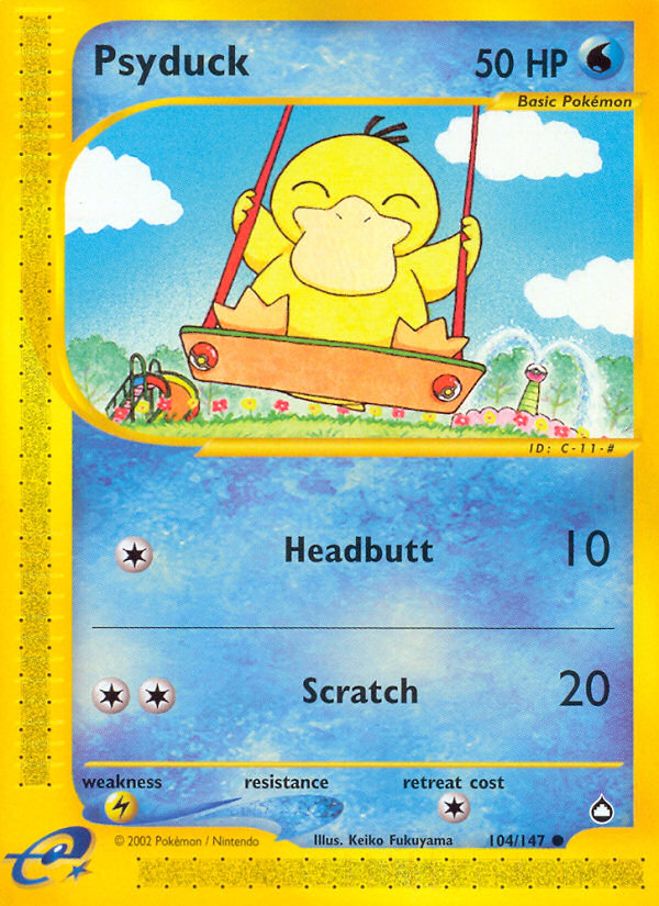 Psyduck (104/147) [Aquapolis] | Cracking-Singles