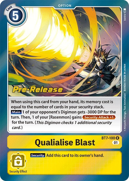 Qualialise Blast [BT7-100] [Next Adventure Pre-Release Cards] | Cracking-Singles