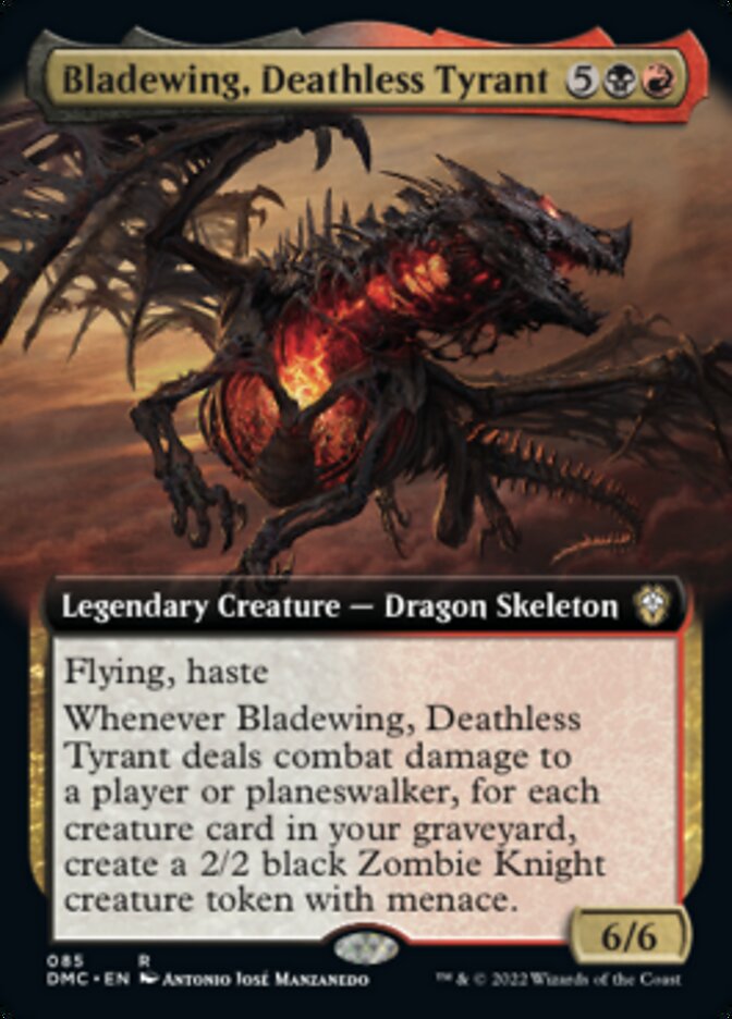 Bladewing, Deathless Tyrant (Extended Art) [Dominaria United Commander] | Cracking-Singles