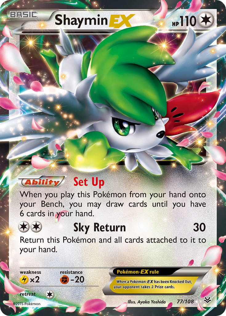 Shaymin EX (77/108) [XY: Roaring Skies] | Cracking-Singles