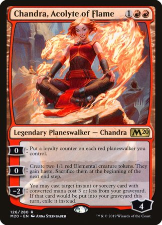 Chandra, Acolyte of Flame [Core Set 2020 Promos] | Cracking-Singles