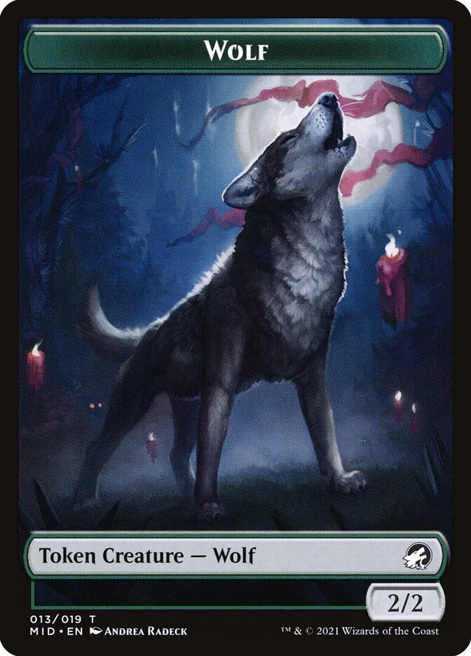 Wolf (013) // Clue (016) Double-sided Token [Challenger Decks 2022 Tokens] | Cracking-Singles