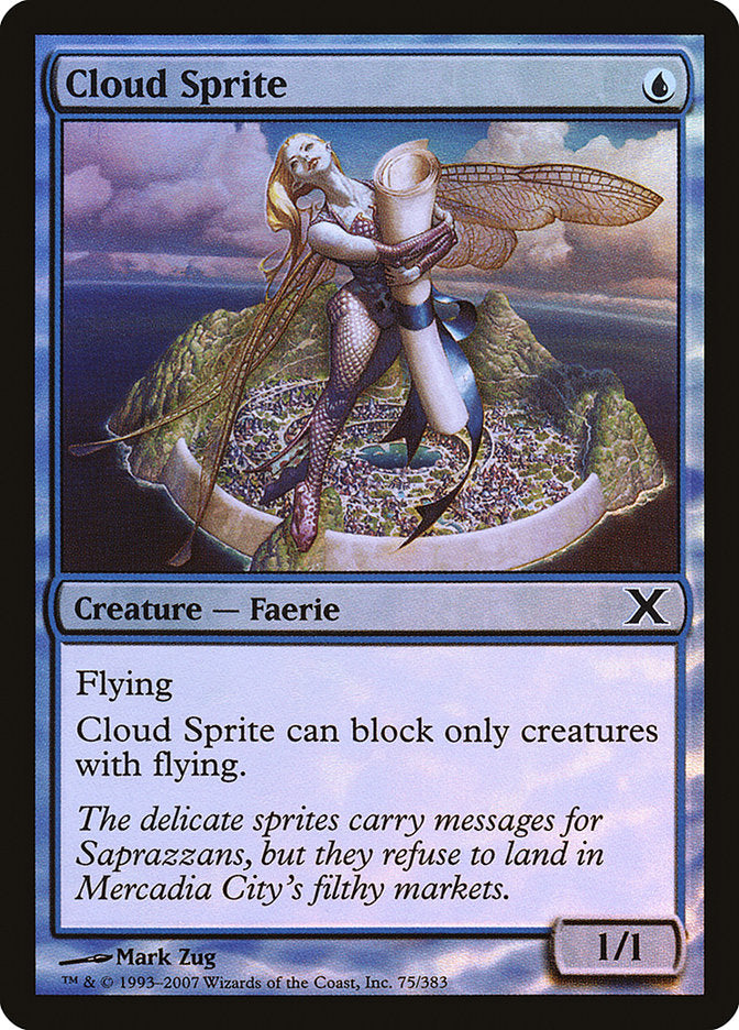 Cloud Sprite (Premium Foil) [Tenth Edition] | Cracking-Singles