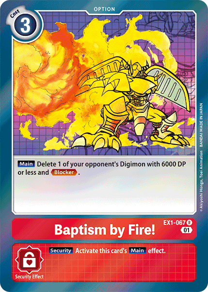 Baptism by Fire! [EX1-067] [Classic Collection] | Cracking-Singles