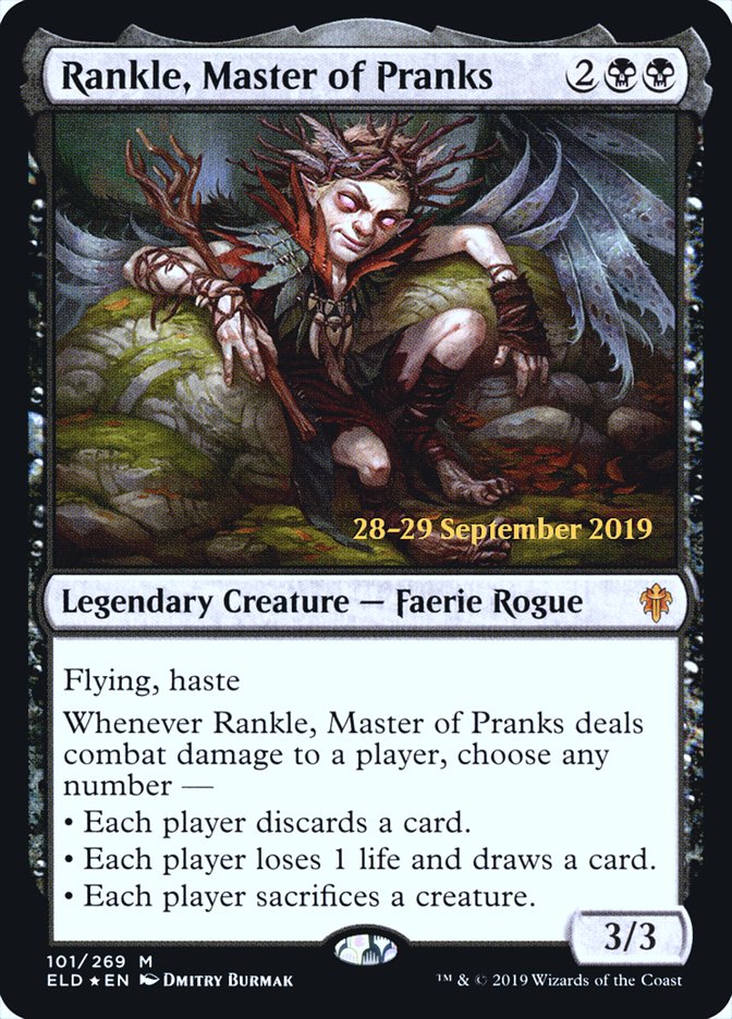 Rankle, Master of Pranks  [Throne of Eldraine Prerelease Promos] | Cracking-Singles