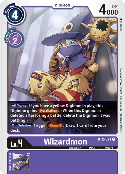 Wizardmon [BT2-071] [Release Special Booster Ver.1.0] | Cracking-Singles