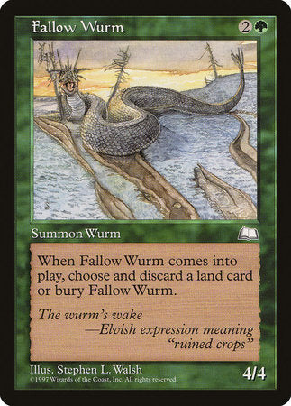 Fallow Wurm [Weatherlight] | Cracking-Singles