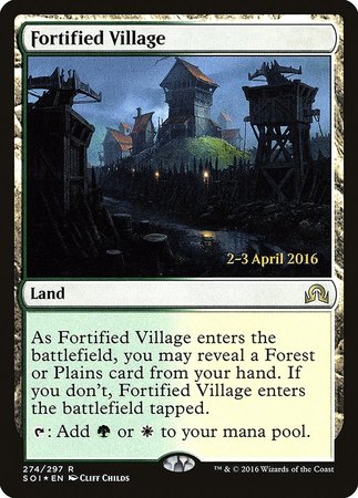 Fortified Village [Shadows over Innistrad Promos] | Cracking-Singles