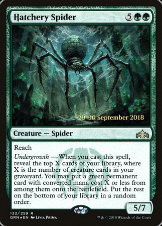 Hatchery Spider [Guilds of Ravnica Promos] | Cracking-Singles