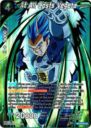 At All Costs Vegeta [BT4-030] | Cracking-Singles