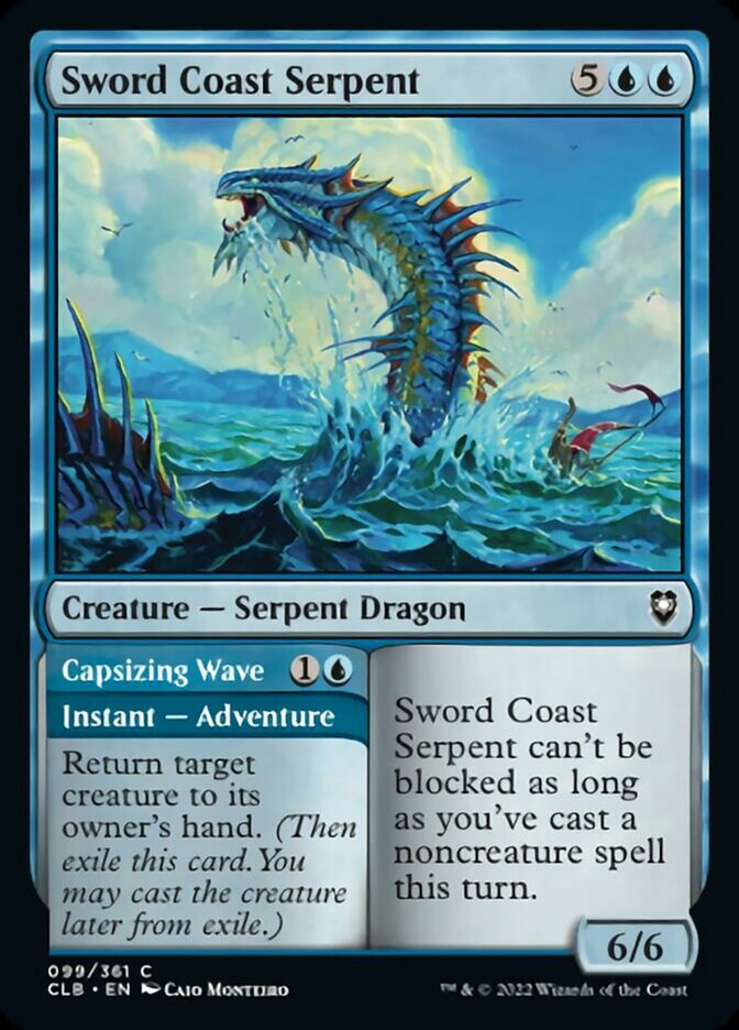 Sword Coast Serpent // Capsizing Wave [Commander Legends: Battle for Baldur's Gate] | Cracking-Singles