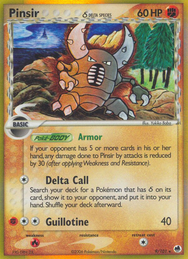 Pinsir (9/101) (Delta Species) [EX: Dragon Frontiers] | Cracking-Singles