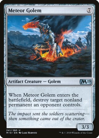 Meteor Golem [Core Set 2019] | Cracking-Singles