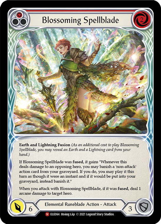 Blossoming Spellblade [ELE064] (Tales of Aria)  1st Edition Rainbow Foil | Cracking-Singles