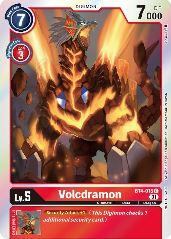 Volcdramon [BT4-015] (ST-11 Special Entry Pack) [Great Legend Promos] | Cracking-Singles