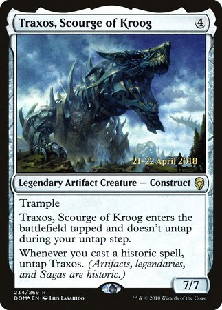 Traxos, Scourge of Kroog [Dominaria Promos] | Cracking-Singles