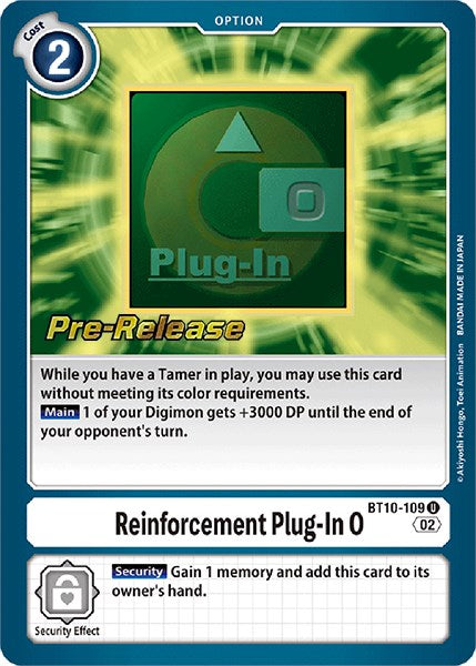 Reinforcement Plug-In 0 [BT10-109] [Xros Encounter Pre-Release Cards] | Cracking-Singles