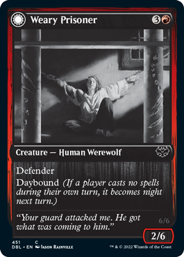 Weary Prisoner // Wrathful Jailbreaker [Innistrad: Double Feature] | Cracking-Singles